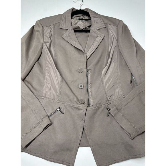 Bonita Women’s Blazer 3 Buttons Size 46 EU/ XL US Cacao Stretch Elements - Picture 8 of 16